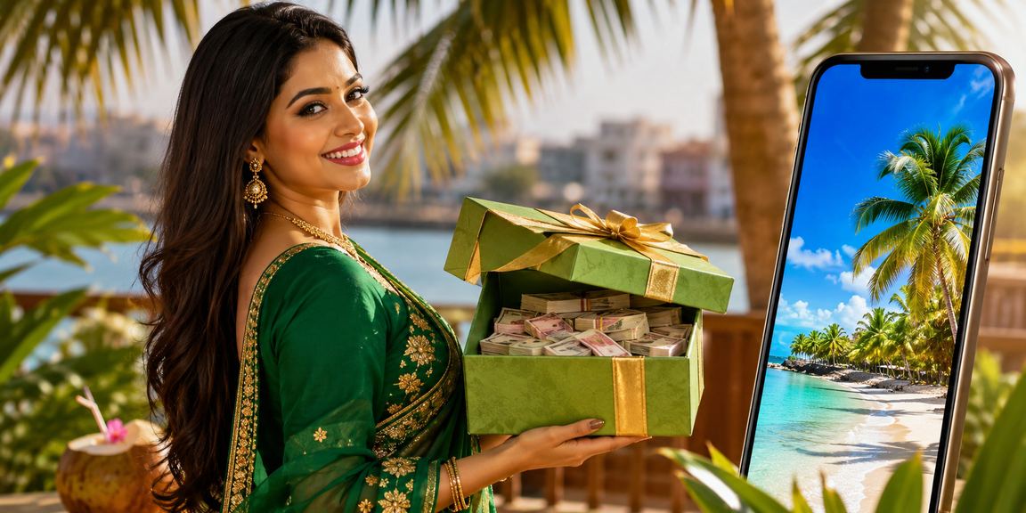 নারায়ণগঞ্জে শাড়ি পরা একজন নারী মোবাইলে ক্যাসিনো অ্যাপ ব্রাউজ করছেন